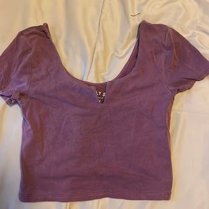 Pink Cropped Tee